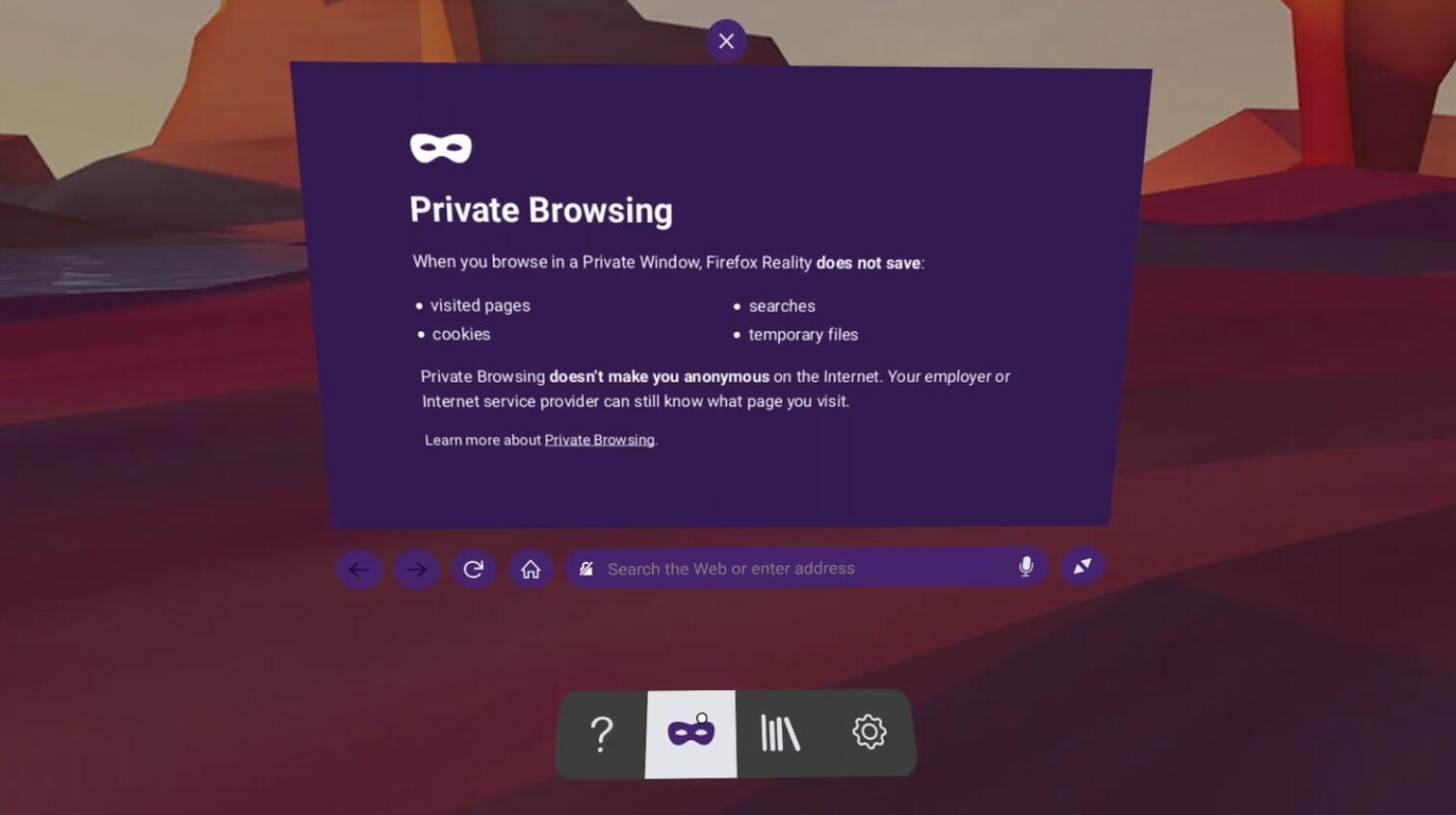 Oculus Quest 工具《Firefox Reality VR》火狐浏览器 Firefox Reality VR Oculus Meta Quest Browser