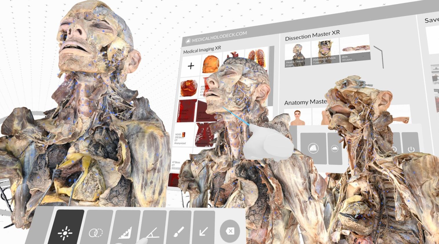 Oculus Quest 游戏《医疗全息甲板解剖大师 XR》Medicalholodeck is Dissection Master XR Dissection Master XR Oculus Meta Quest education game