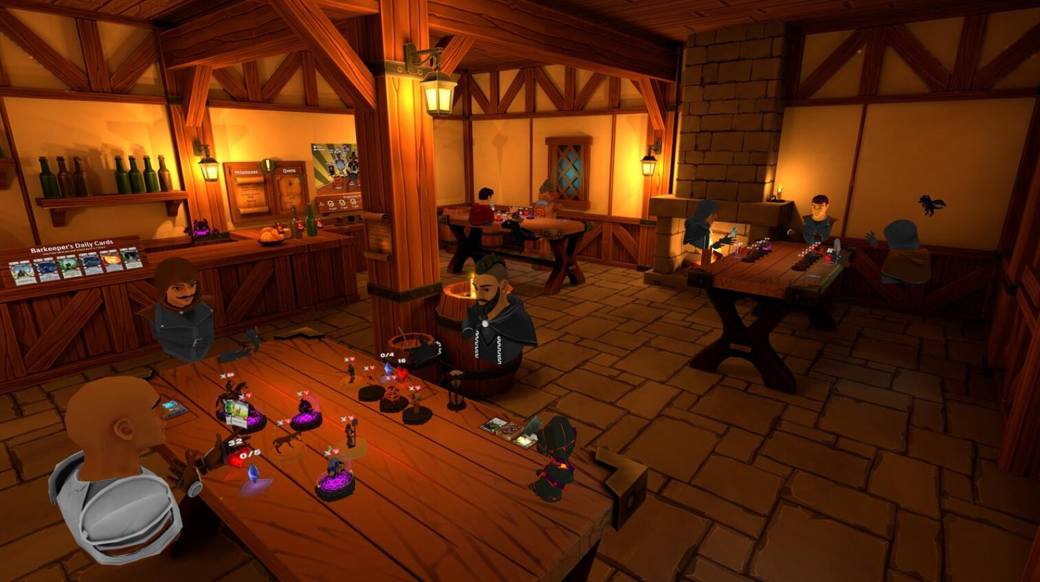 Oculus Quest 游戏《卡牌与酒杯》Cards & Tankards Cards & Tankards VR Oculus Meta Quest puzzle game