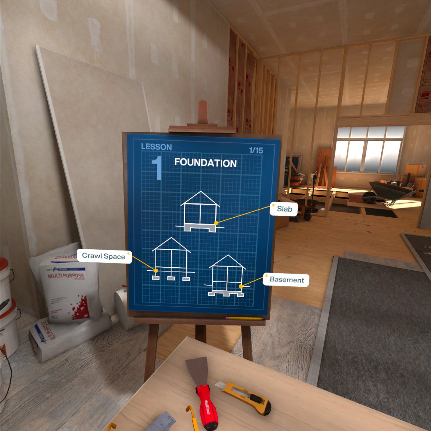 Oculus Quest 游戏《住宅基础》Residential Fundamentals VR Residential Fundamentals VR Oculus Meta Quest education game