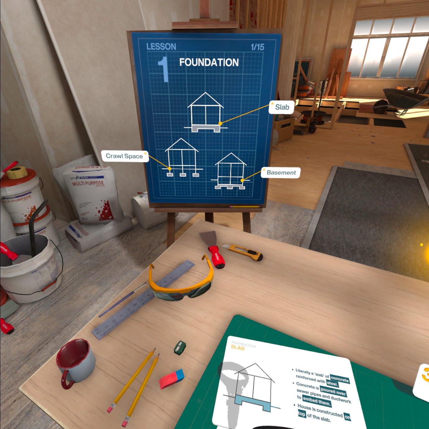 Oculus Quest 游戏《住宅基础》Residential Fundamentals VR Residential Fundamentals VR Oculus Meta Quest education game
