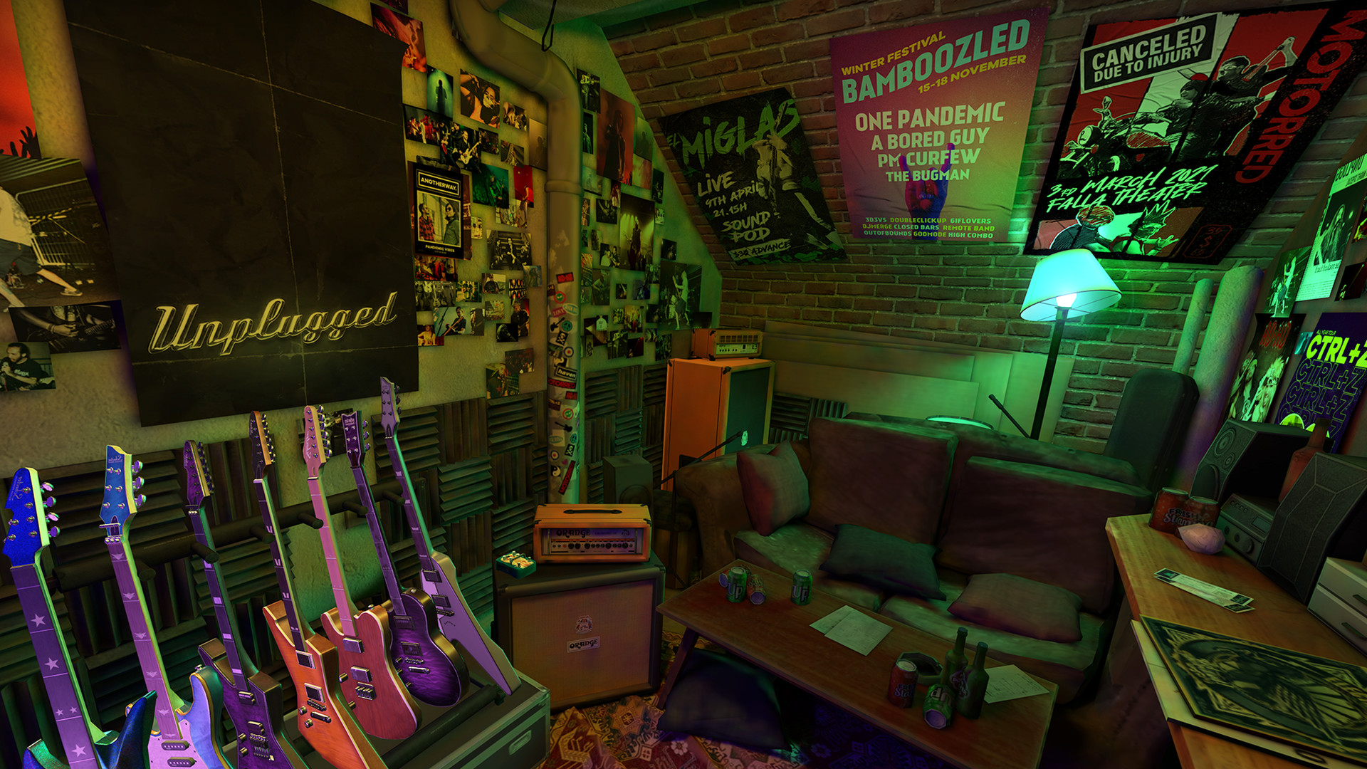 Oculus Quest 游戏《演奏吉他》Unplugged: Air Guitar Unplugged VR Oculus Meta Quest musical game