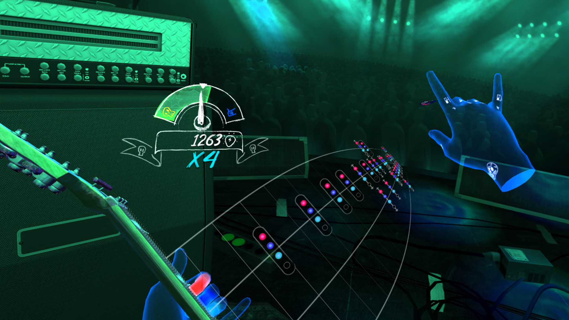 Oculus Quest 游戏《演奏吉他》Unplugged: Air Guitar Unplugged VR Oculus Meta Quest musical game