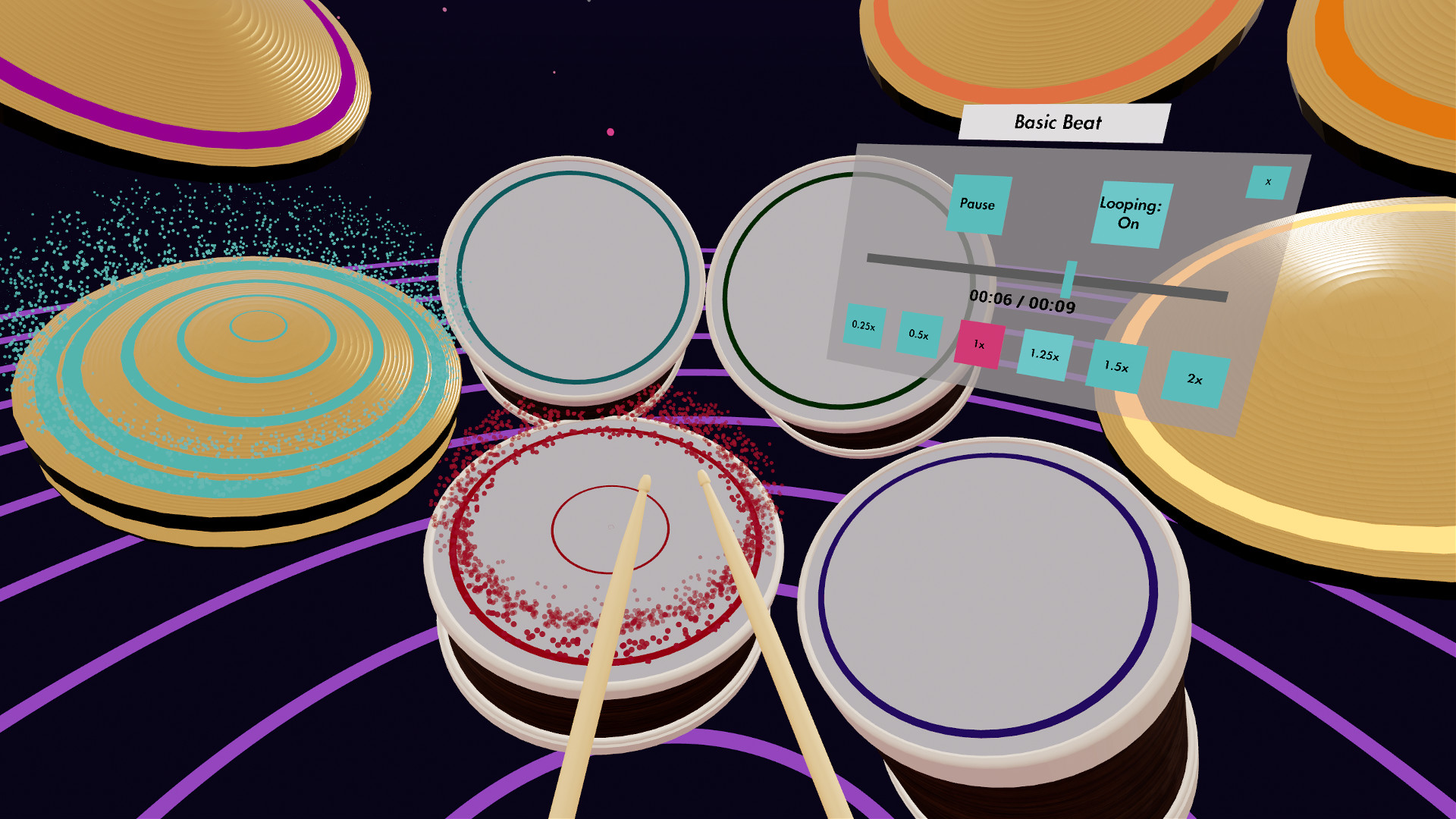 Oculus Quest 游戏《架子鼓VR》Paradiddle Paradiddle Oculus Meta Quest VR game