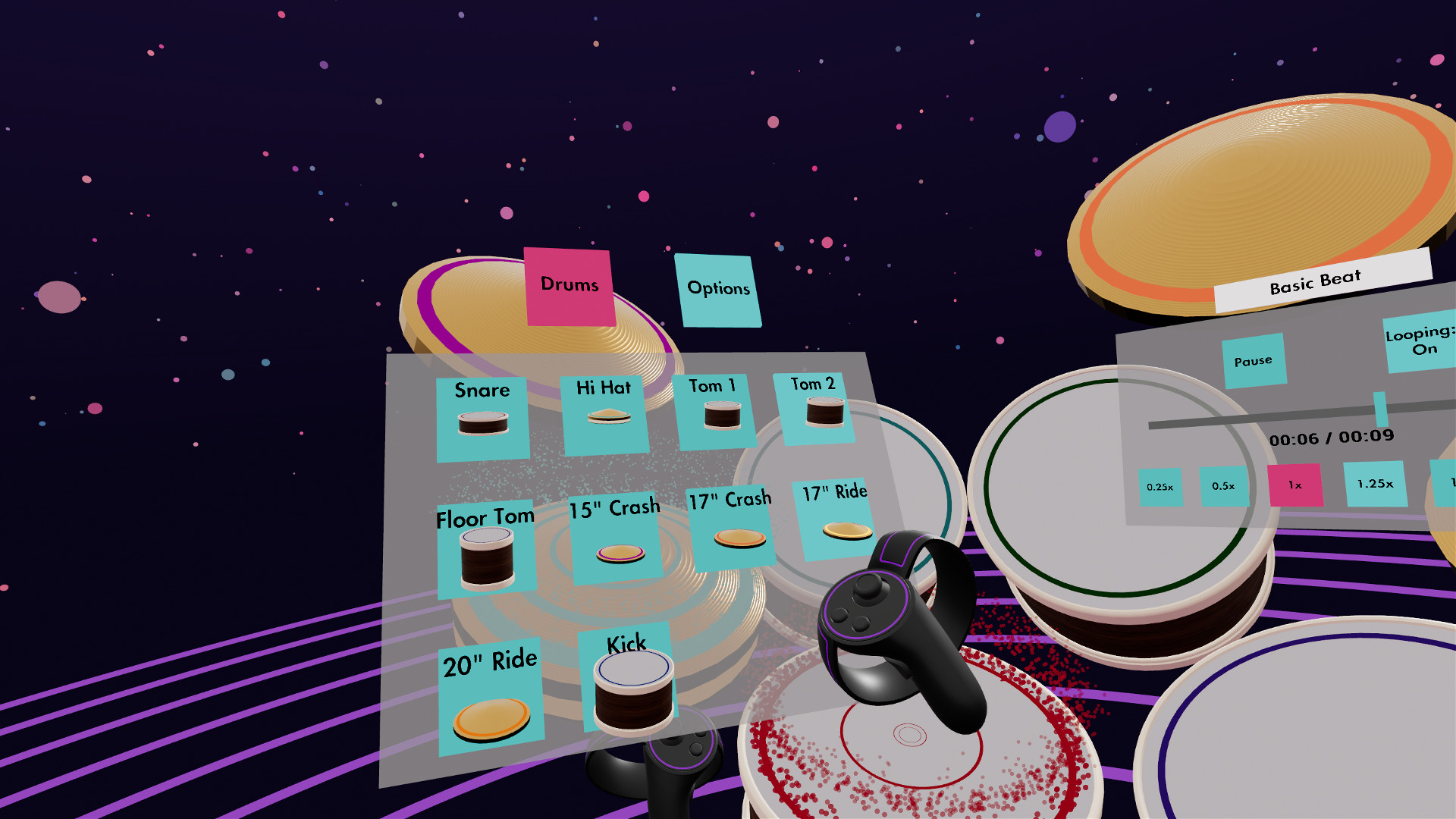 Oculus Quest 游戏《架子鼓VR》Paradiddle Paradiddle Oculus Meta Quest VR game
