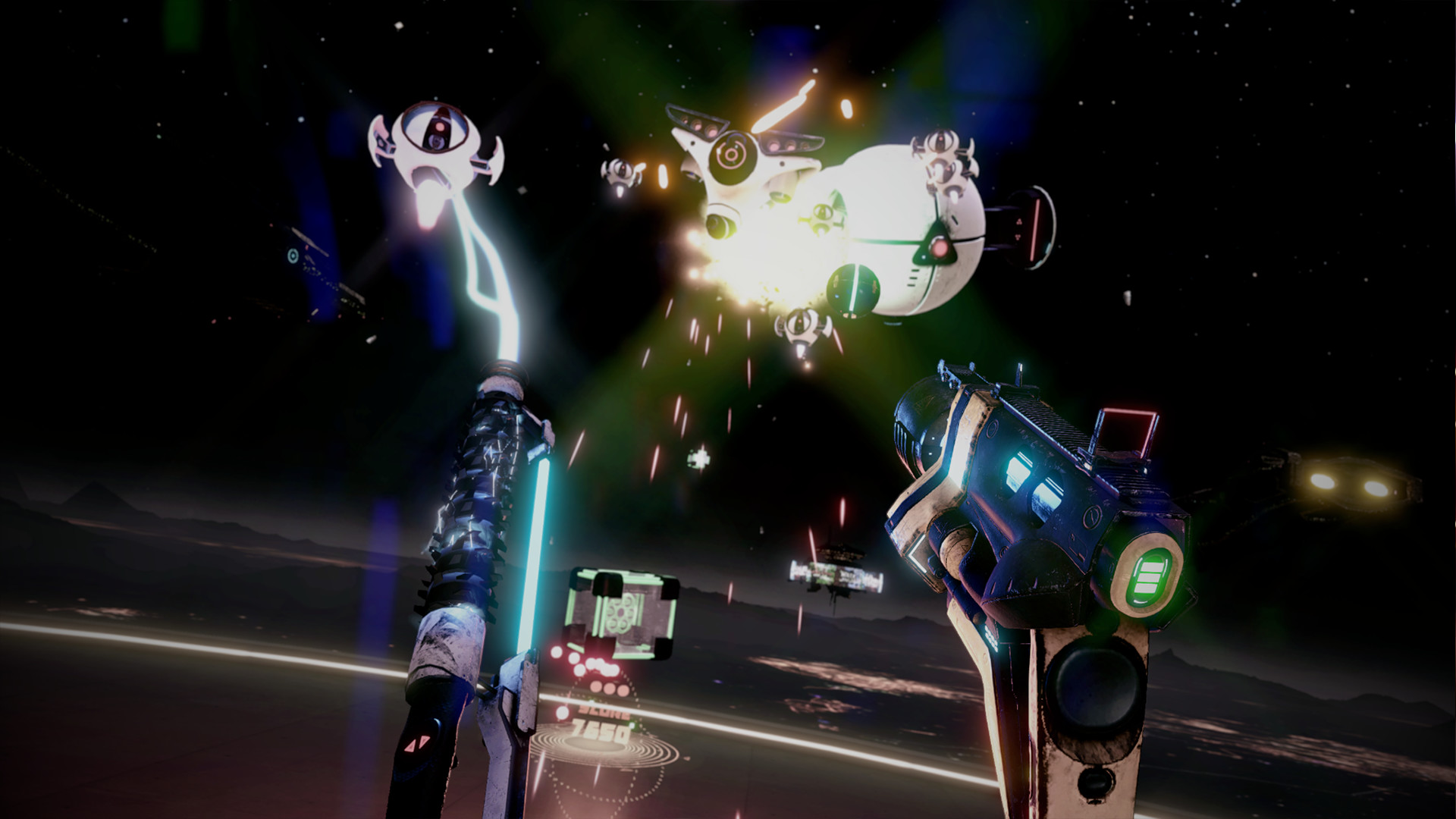 Oculus Quest 游戏《宇宙海盗射击》Space Pirate Trainer DX Space Pirate Trainer VR Oculus Meta Quest shooting game