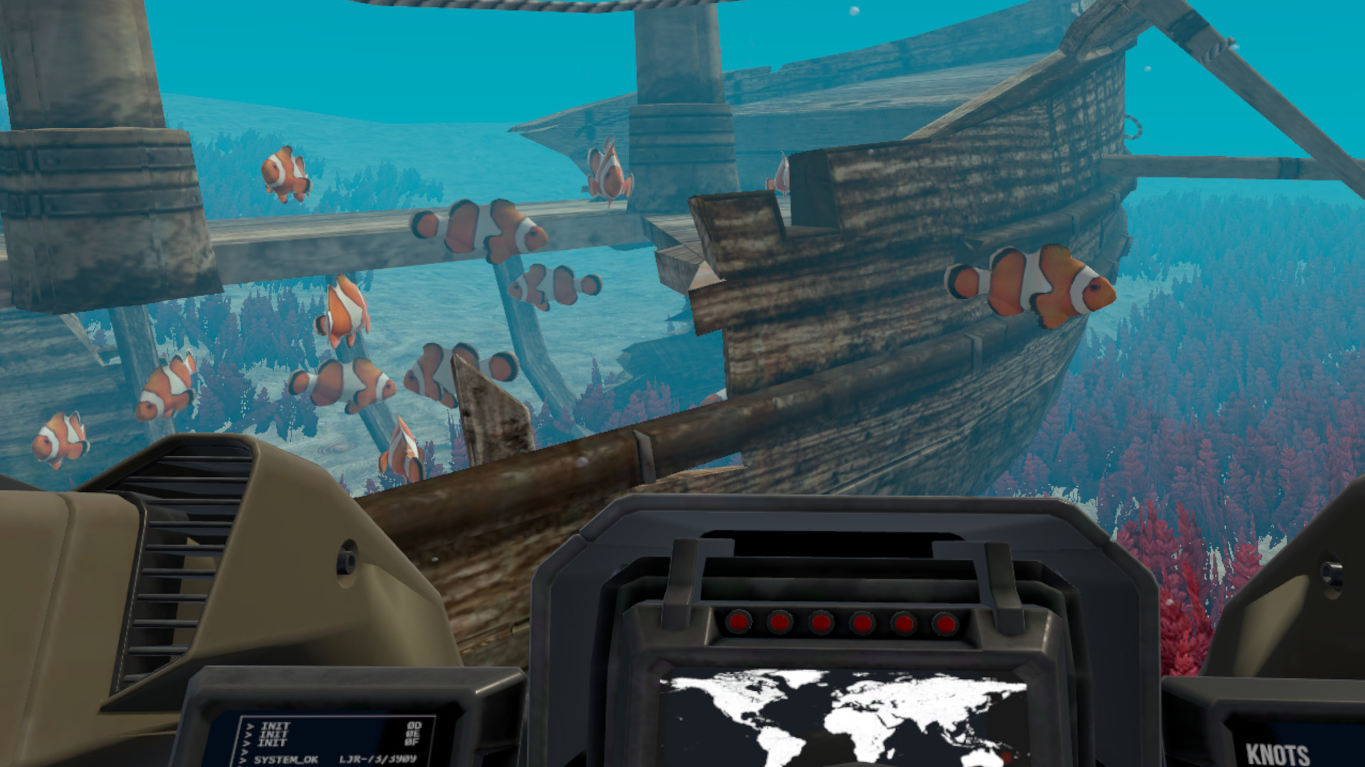 Oculus Quest 游戏《水下潜艇VR》Submarine VR Submarine VR Oculus Meta Quest landscape game