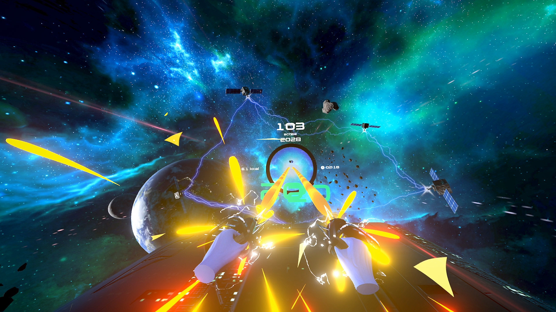 Oculus Quest 游戏《节奏健身VR》PowerBeatsVR PowerBeatsVR Rhythm Fitness Oculus Meta Quest VR game
