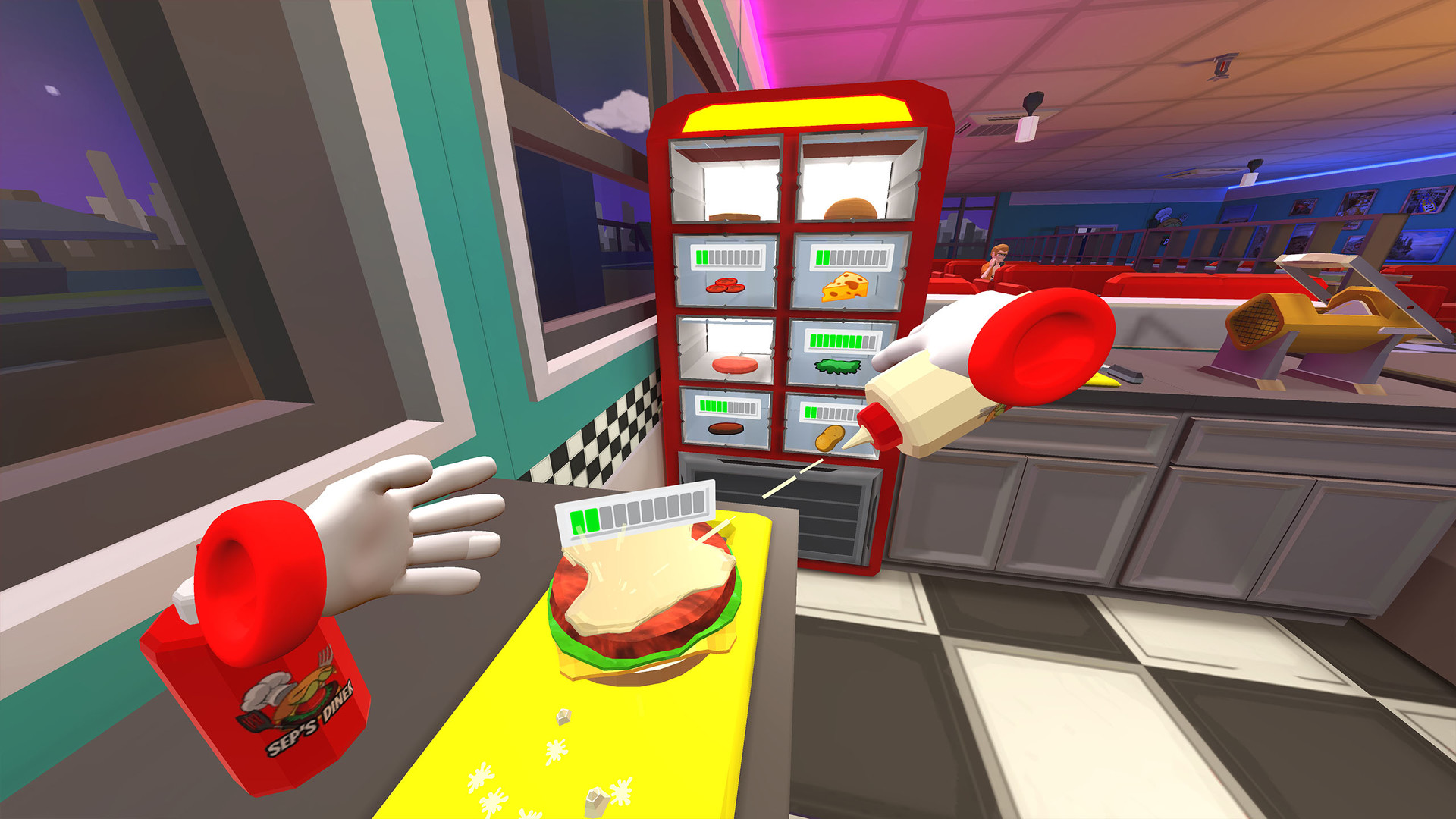 Meta Quest 游戏《Seps Diner》汉堡餐厅 Seps Diner Oculus Meta Quest VR game