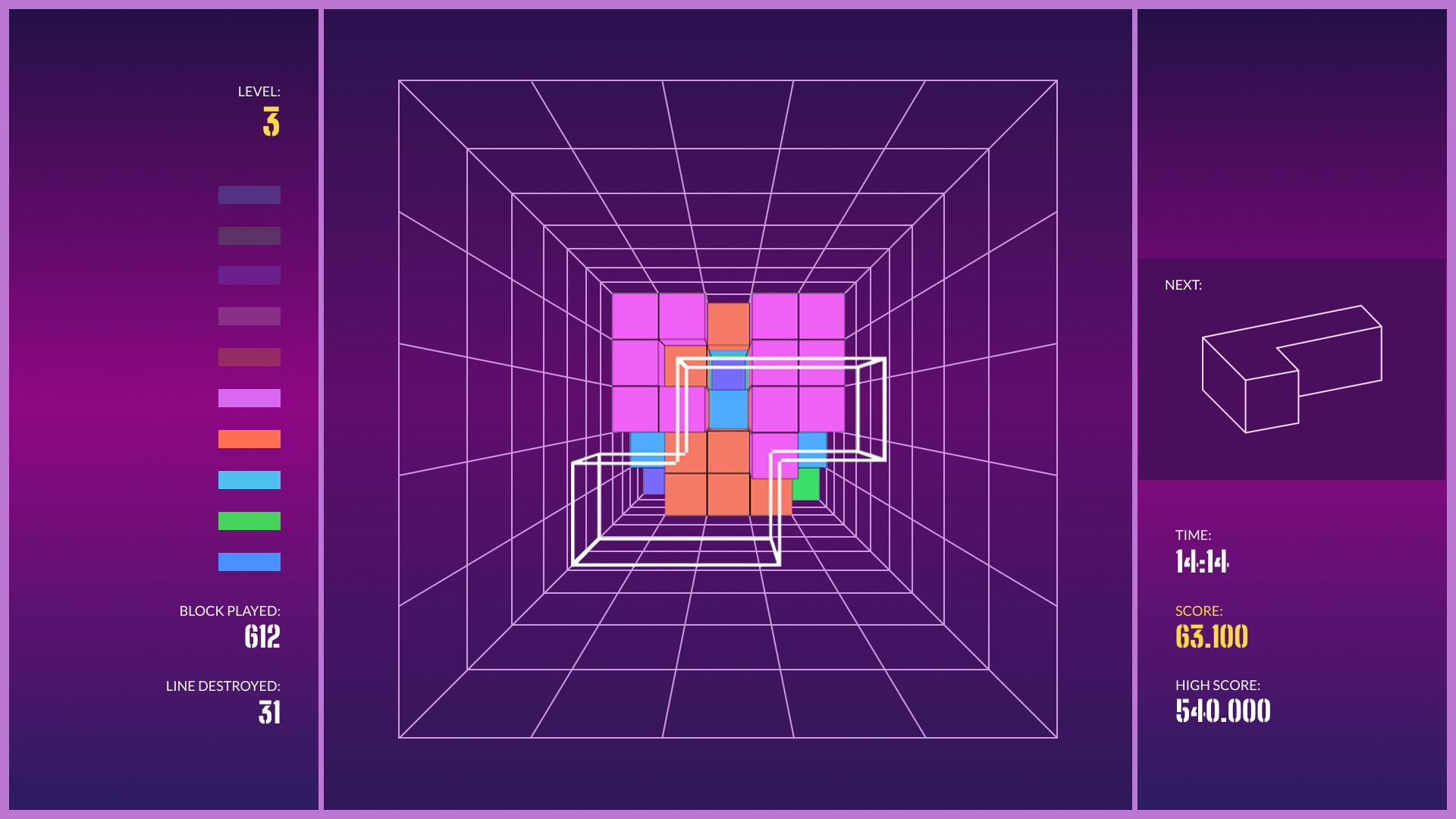 Oculus Quest 游戏《Tetrex 3D – Block Puzzle》方块拼图 Tetrex 3D Oculus Meta Quest VR Game