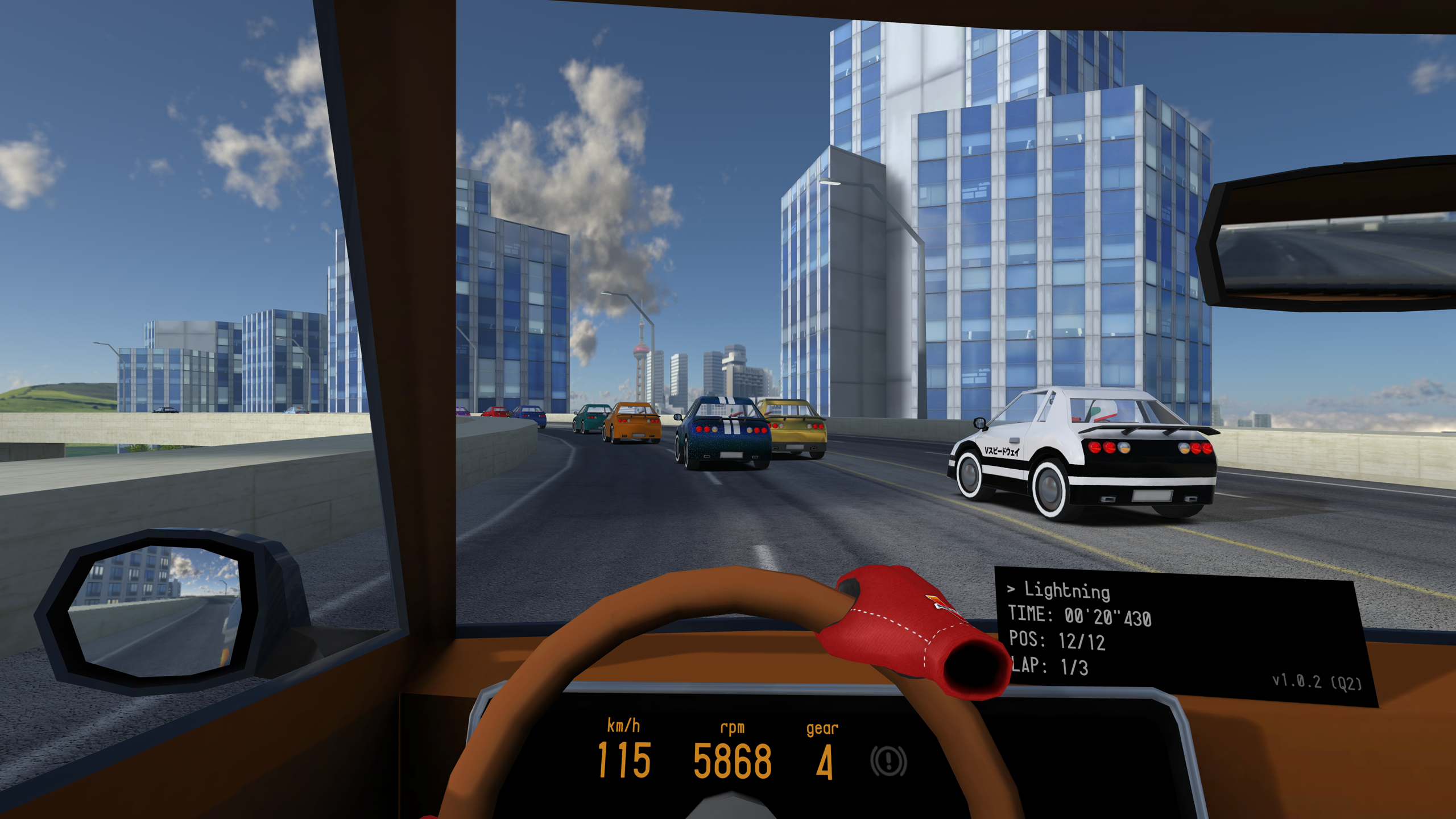 Oculus Quest 游戏《V-Speedway》模拟赛车驾驶VR V-Speedway Oculus Meta Quest VR Game