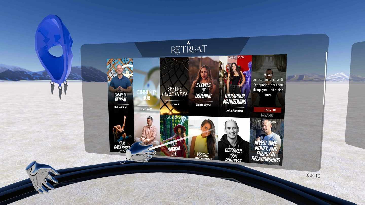 Oculus Quest game "Social Classroom" Retreat Retreat Quest Games