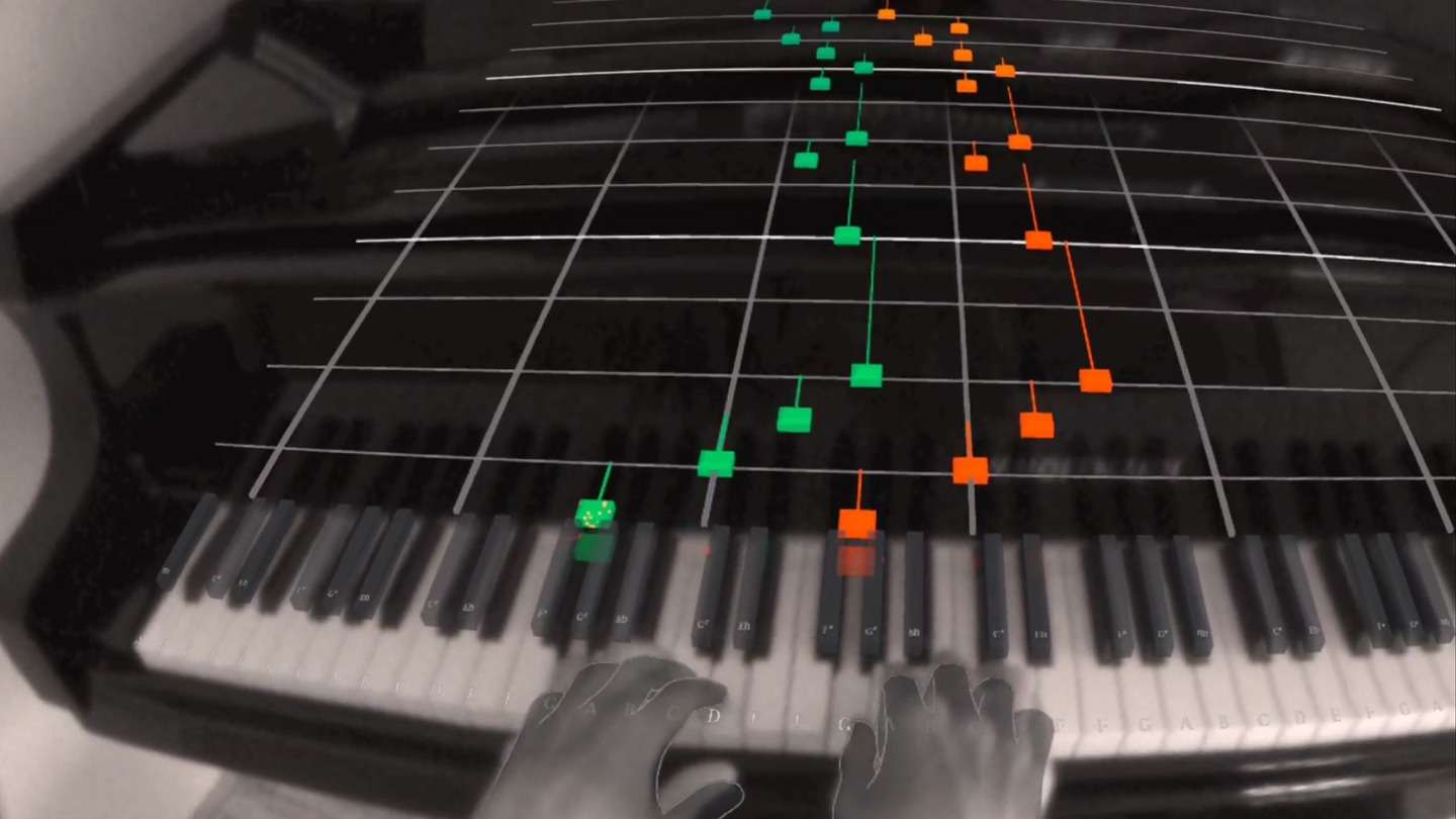 Oculus Quest 游戏《魔术钢琴》Magic Keys Magic Keys - Mixed Reality Piano Learning Quest VR Games