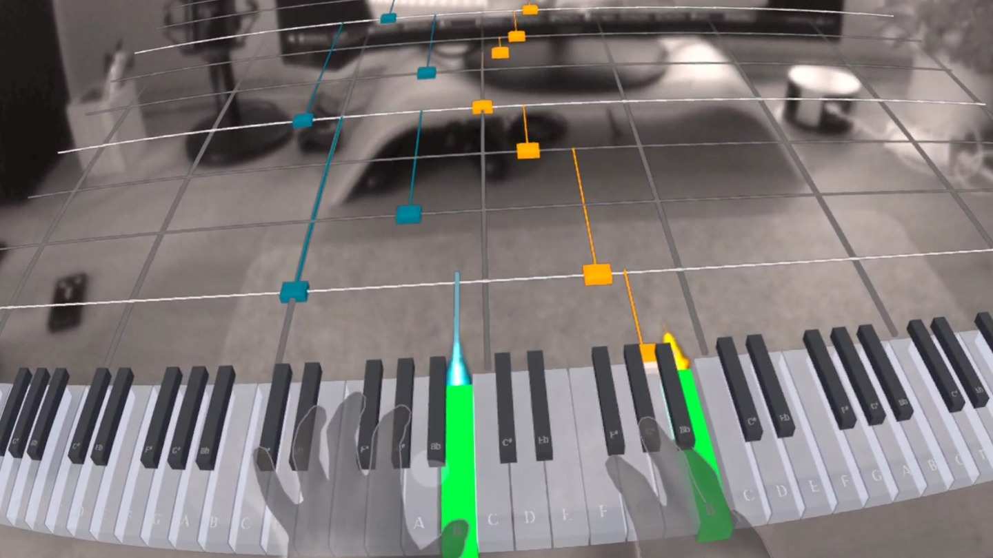 Oculus Quest 游戏《魔术钢琴》Magic Keys Magic Keys - Mixed Reality Piano Learning Quest VR Games