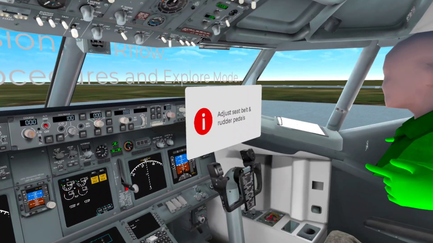 Oculus Quest 游戏《VRflow B737NG》飞行模拟 空客B737N VRflow B737NG Quest Games