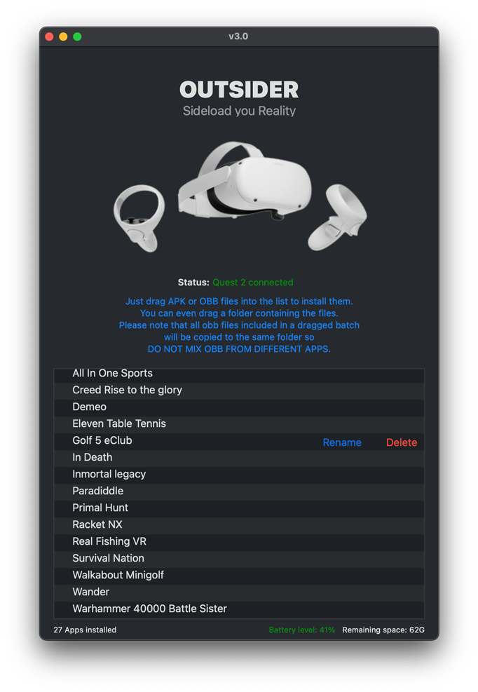 (Macbook) 苹果电脑如何安装Quest 一体机破解游戏工具 Macbook - How to install Quest All-in-One Hack Game Tool on Mac