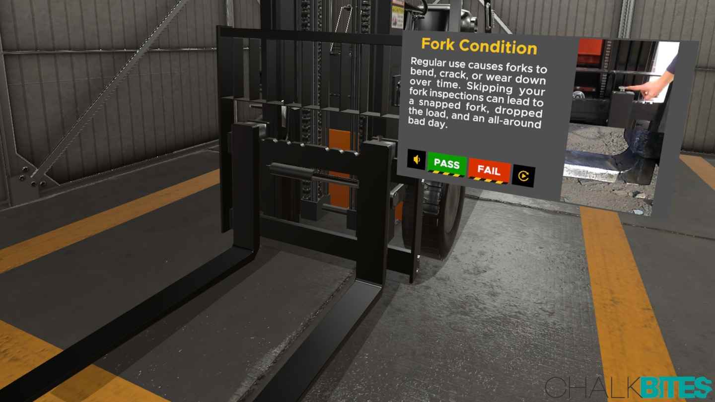 Oculus Quest 游戏《叉车驾驶模拟器》Chalkbites Forklift Simulator Forklift Chalkbites Simulator oculus Meta Quest VR Games