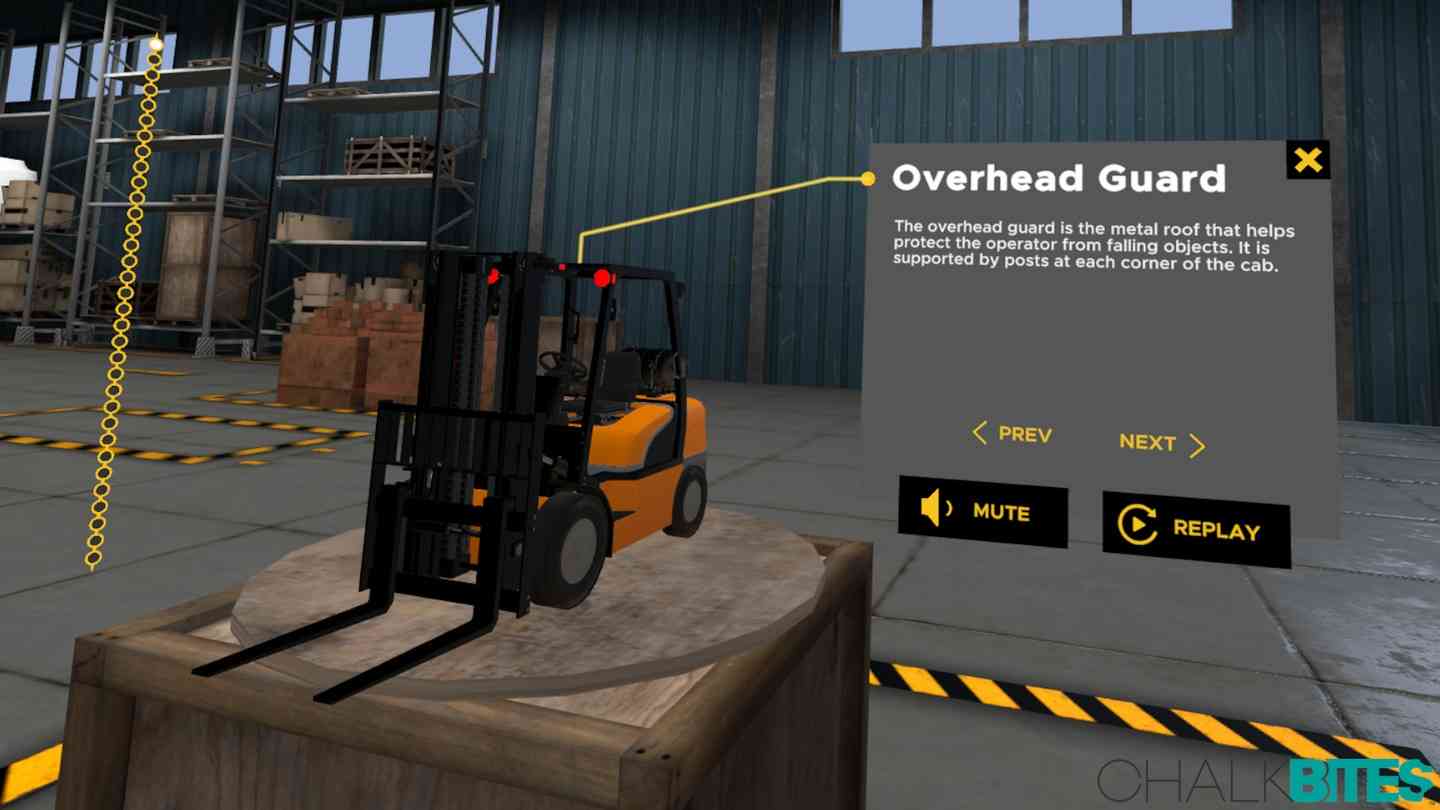 Oculus Quest 游戏《叉车驾驶模拟器》Chalkbites Forklift Simulator Forklift Chalkbites Simulator oculus Meta Quest VR Games