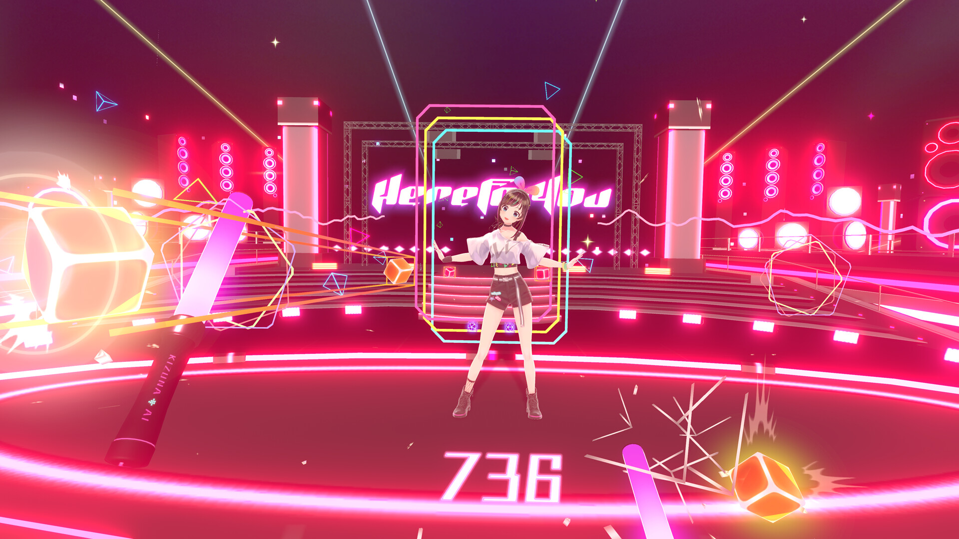 Oculus Quest 游戏《绊爱-触摸节拍》Kizuna AI – Touch the Beat! Kizuna AI - Touch the Beat Oculus Meta Quest VR Games
