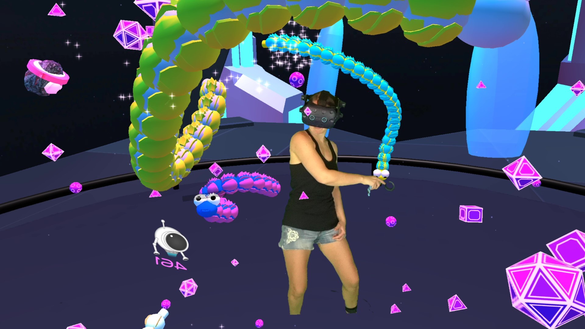 Oculus Quest 游戏《VR贪吃蛇》Space Slurpies Space Slurpies Oculus Meta Quest VR Games