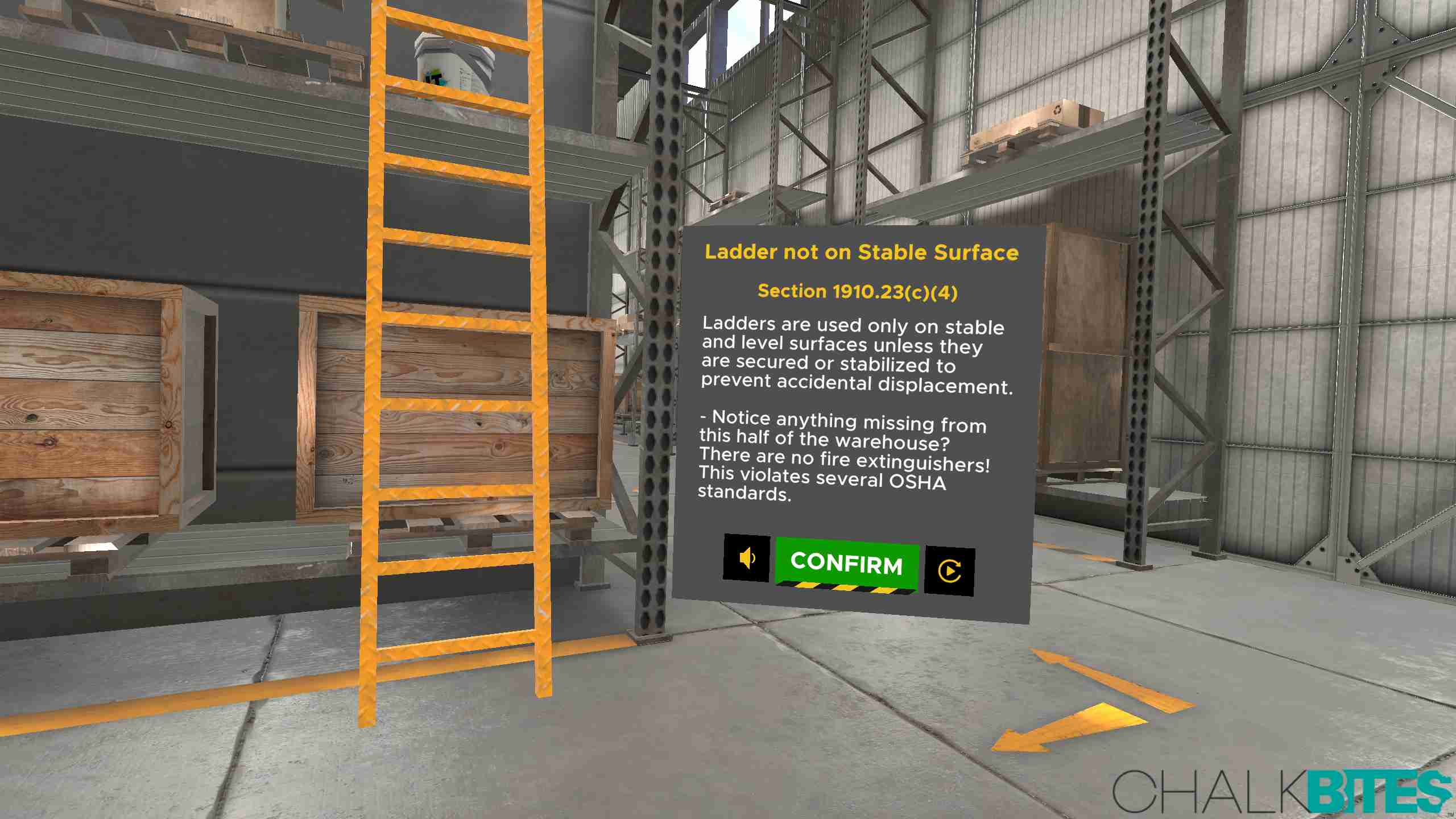Oculus Quest 游戏《OSHA (仓库管理)安全模拟器》Enterprise Forklift OSHA Training Simulator OSHA Safety Simulator Oculus Meta Quest VR Games