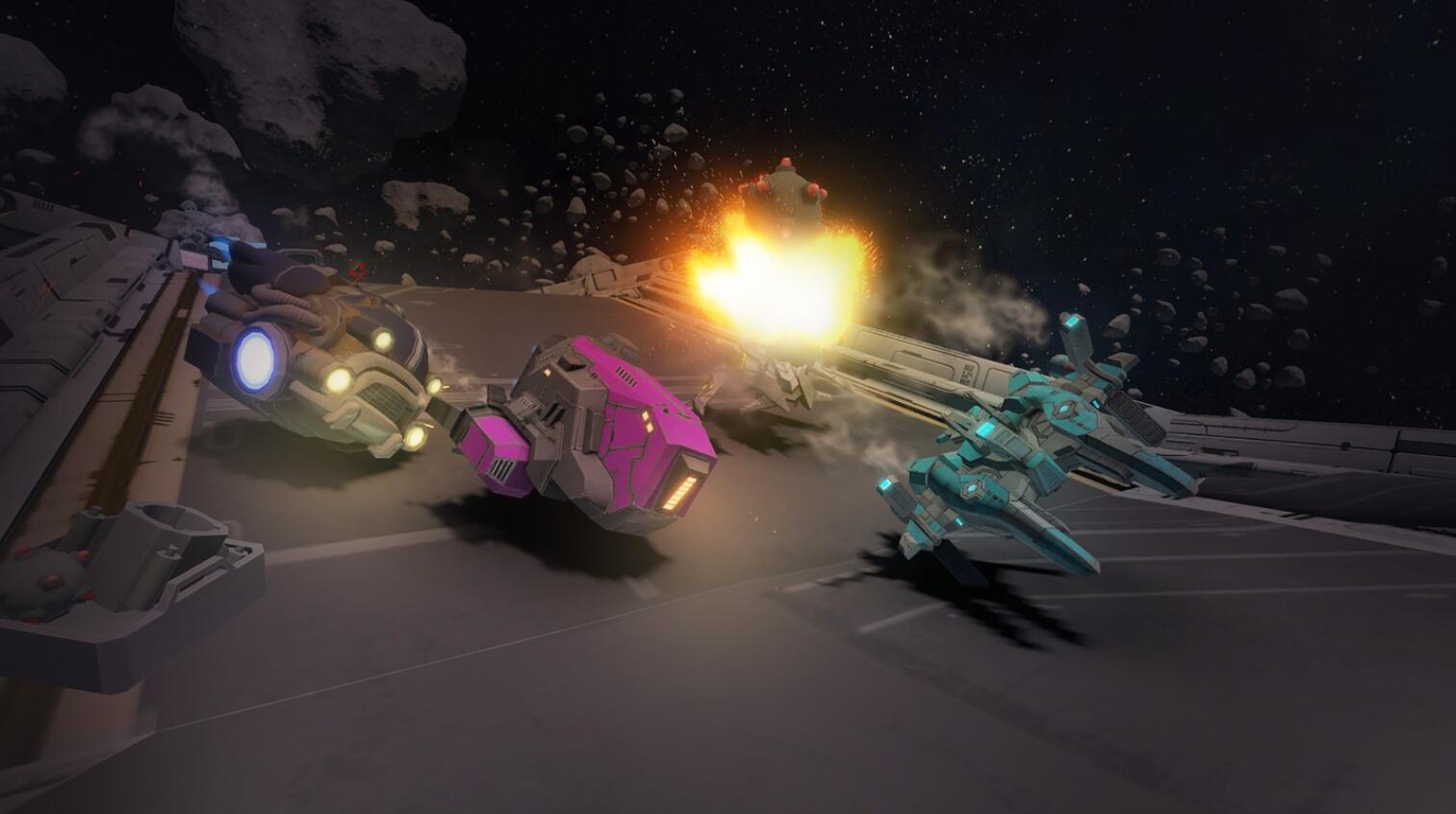 Meta Quest 游戏《火焰冲刺:星轨》BlazeRush: Star Track VR Blaze Rush Oculus Meta Quest VR Games