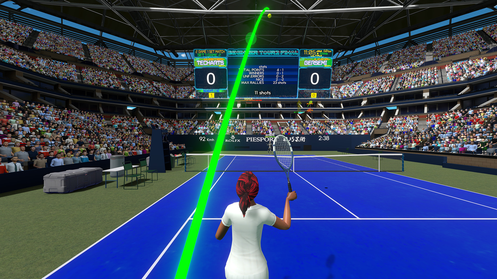 Oculus Quest 游戏《真实卡通网球》CYBER TENNIS Cyber Tennis Oculus Meta Quest VR Games