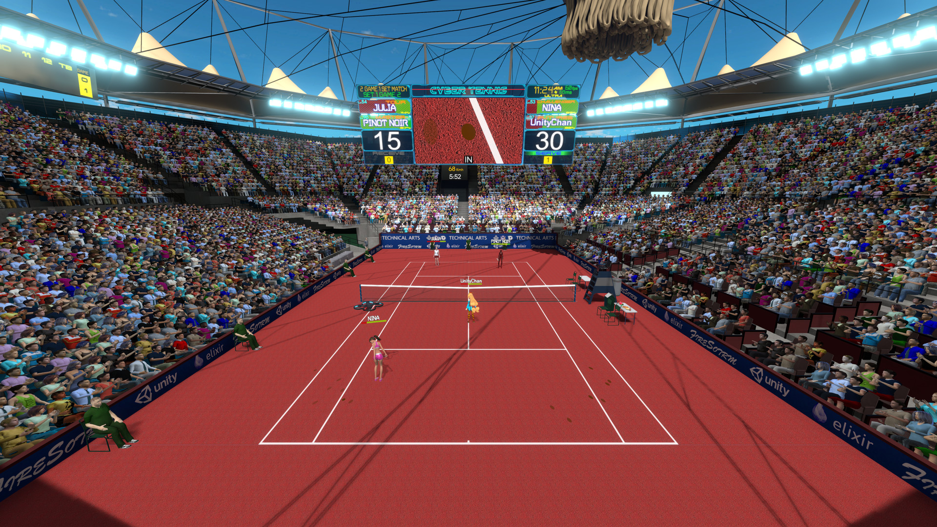 Oculus Quest 游戏《真实卡通网球》CYBER TENNIS Cyber Tennis Oculus Meta Quest VR Games