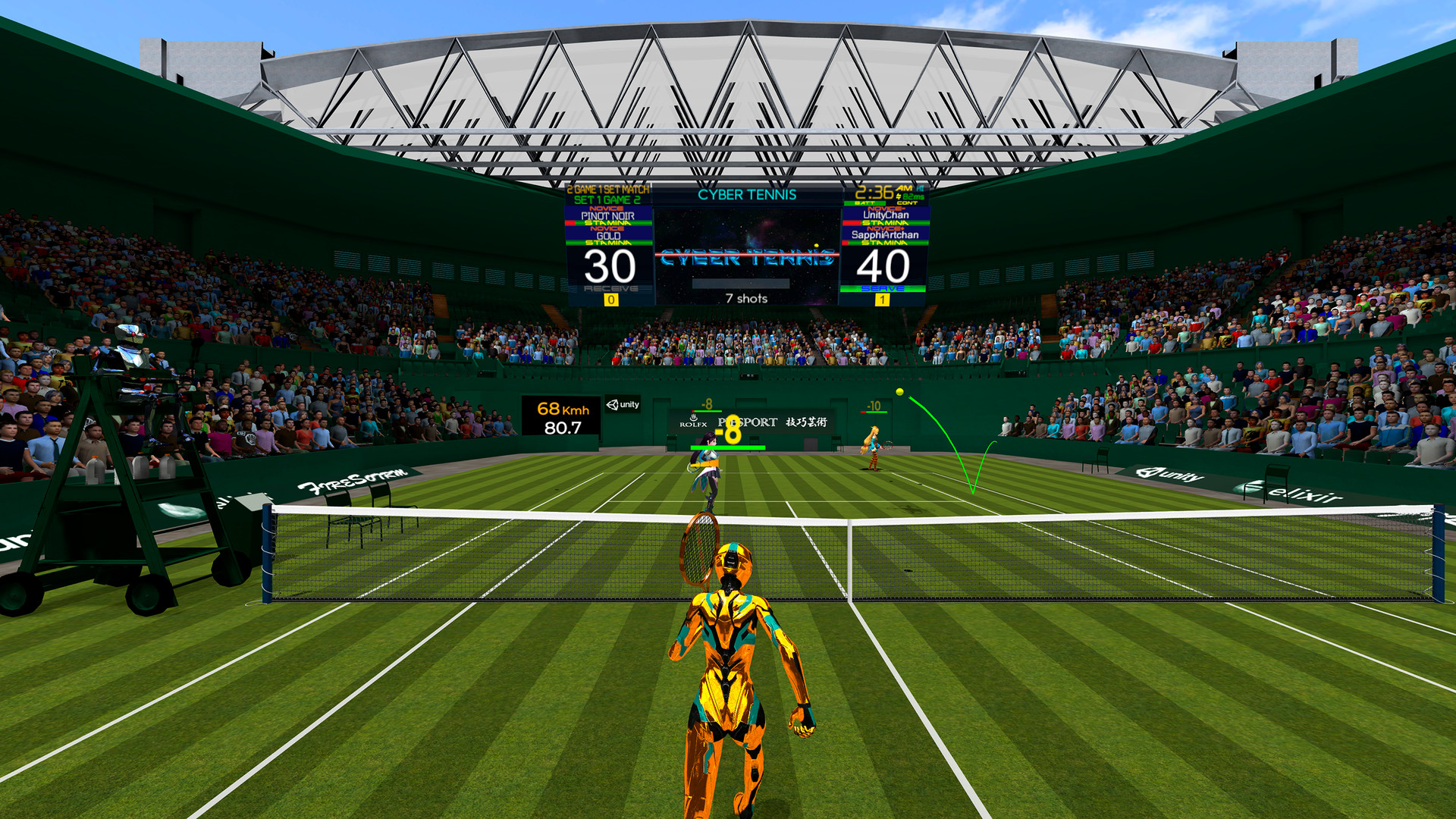 Oculus Quest 游戏《真实卡通网球》CYBER TENNIS Cyber Tennis Oculus Meta Quest VR Games