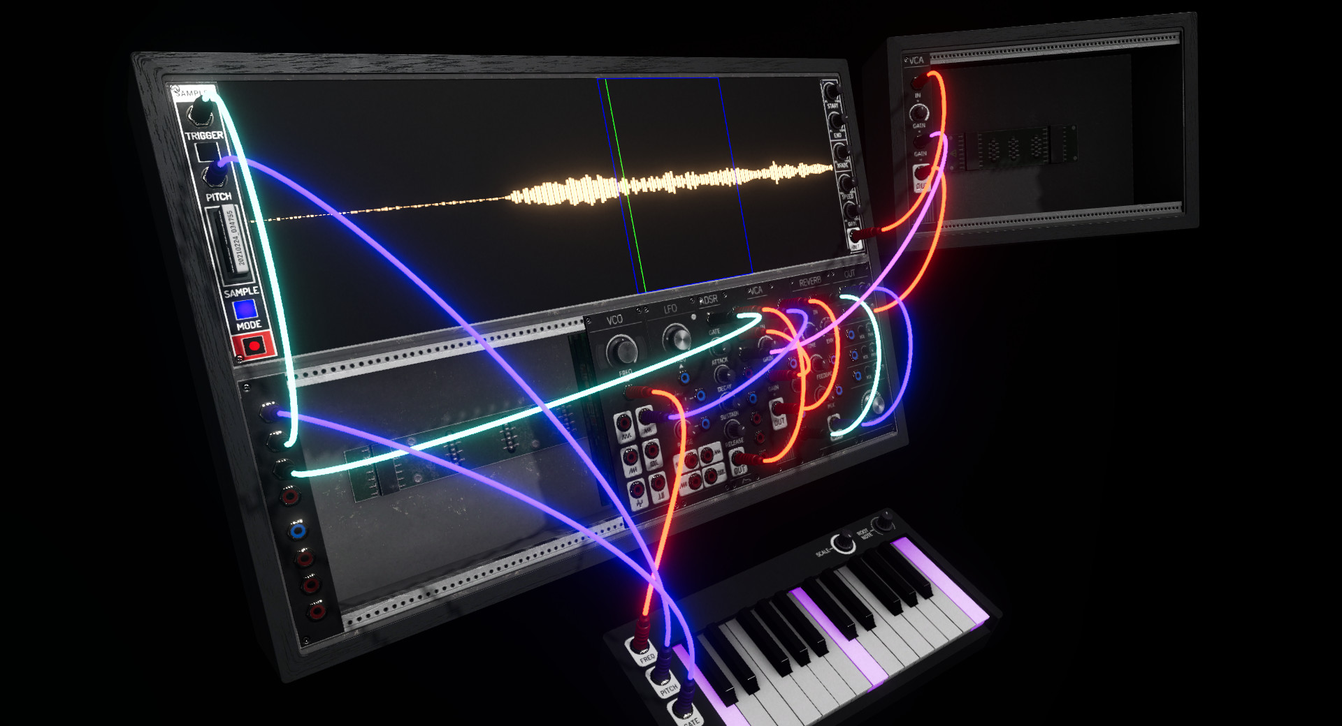 Oculus Quest 游戏《虚拟合成器》SYNTHSPACE VR Synthspace Oculus Meta Quest VR Game