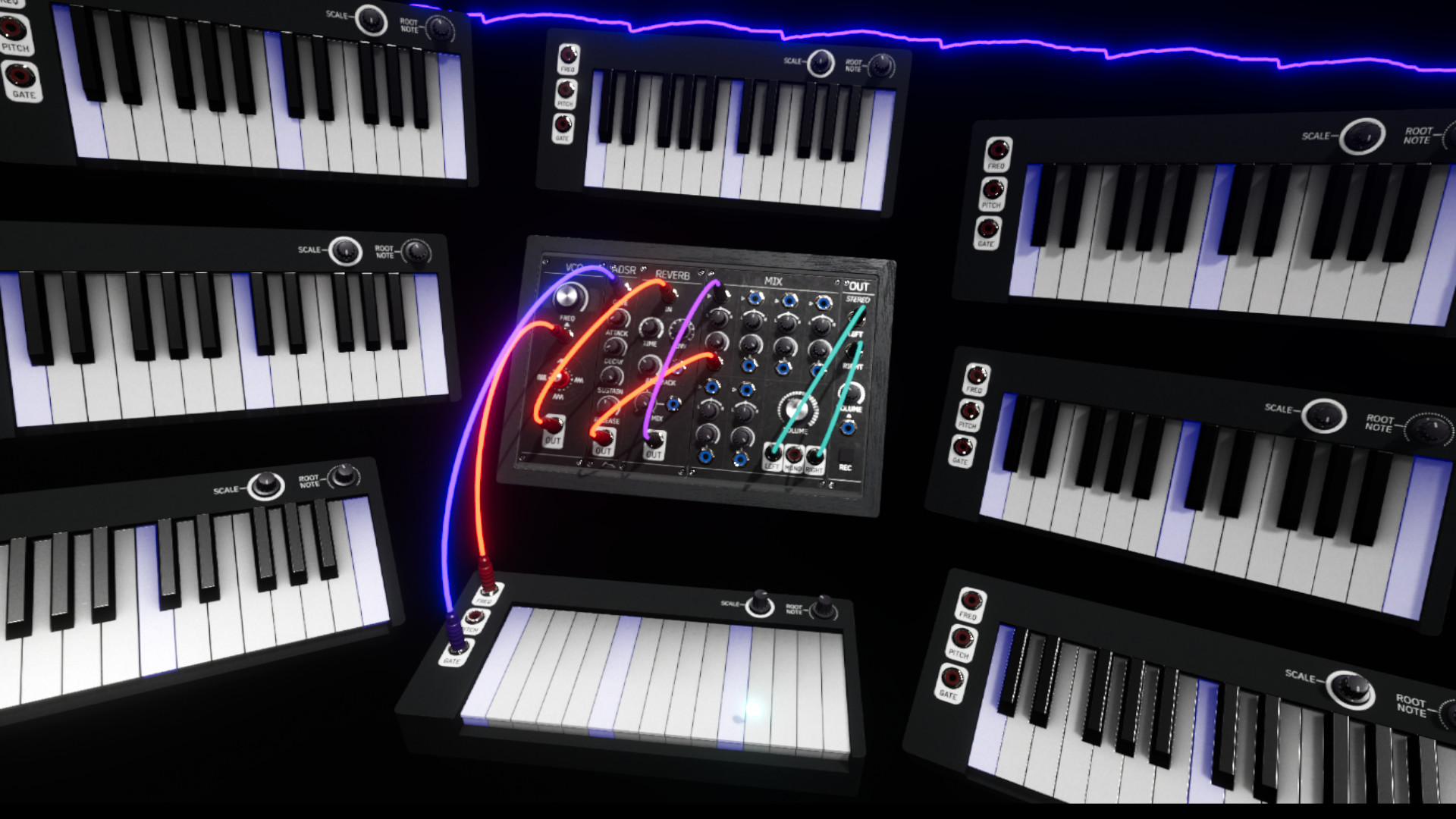 Oculus Quest 游戏《虚拟合成器》SYNTHSPACE VR Synthspace Oculus Meta Quest VR Game