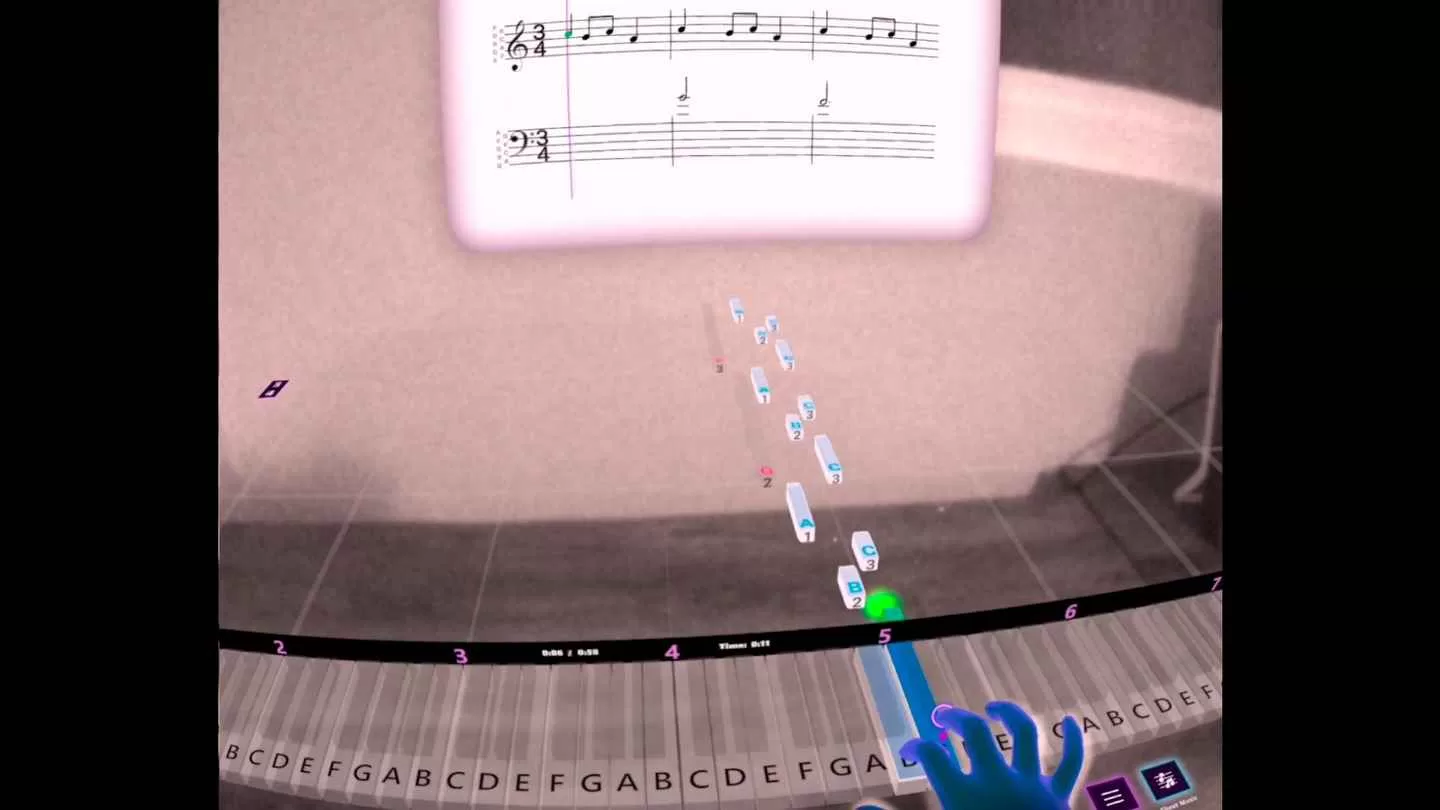 AR PianoVision Oculus Meta Quest VR Game