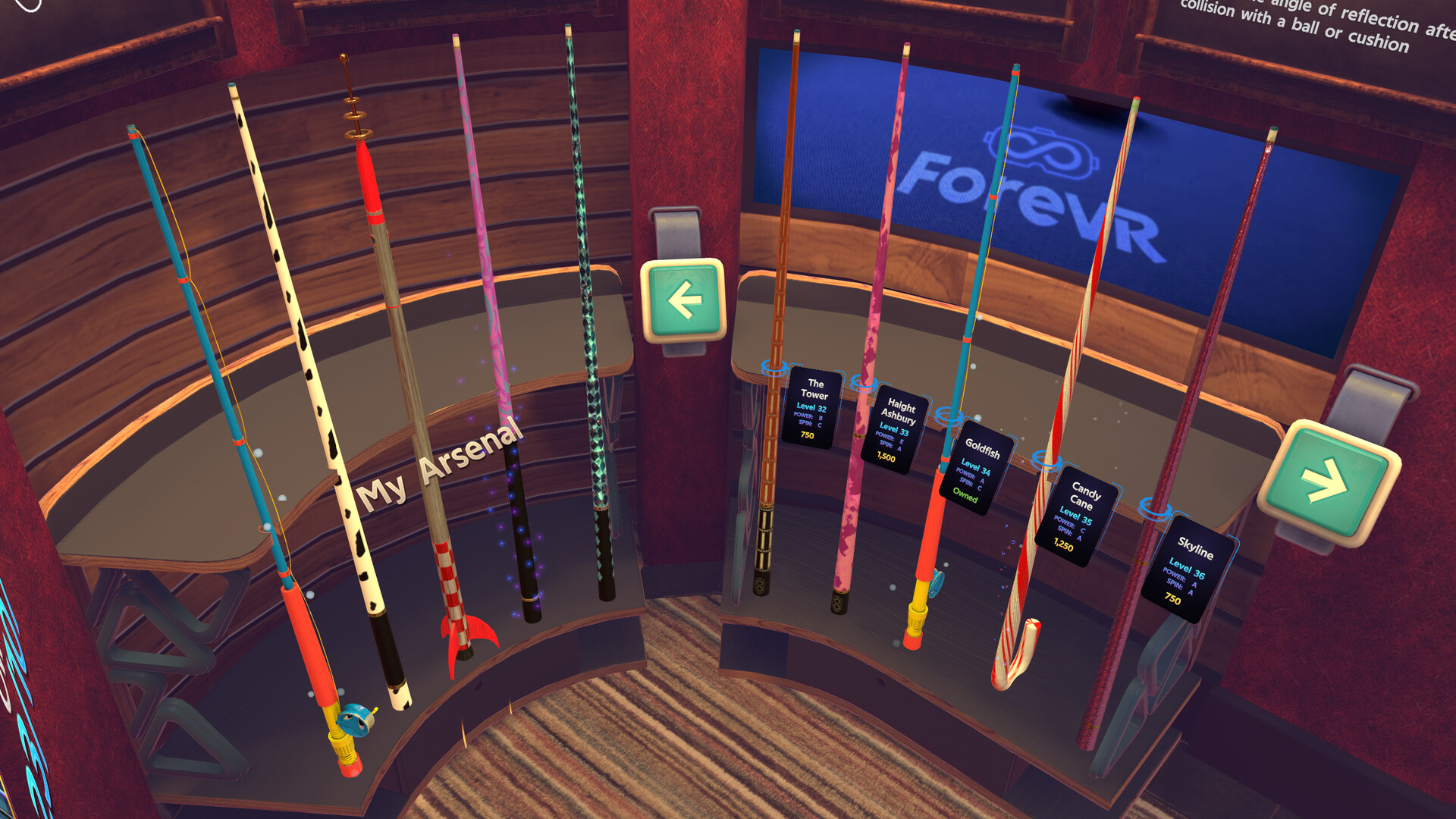 ForeVR Pool Oculus Meta Quest VR Game