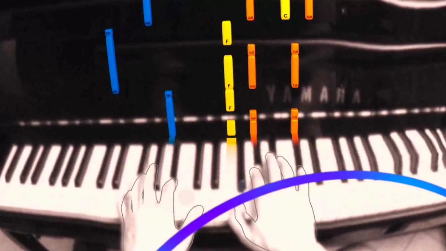 Playar Piano Oculus Meta Quest VR Game